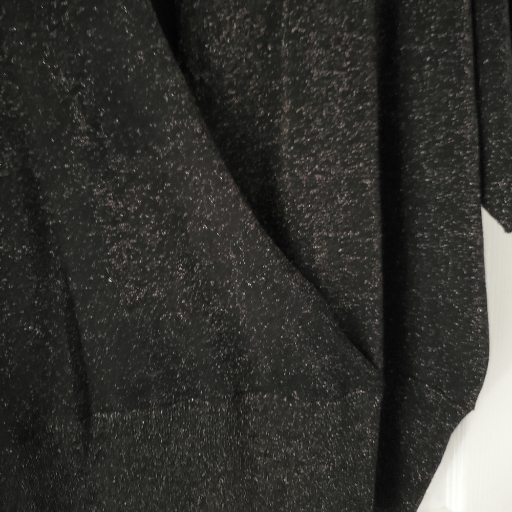 Dressy Plus Size Blouse. Black With Bronze Shimmer In It - Picture 2 of 8